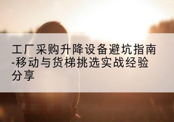 伊州移动式升降机怎么选-工厂采购升降设备避坑指南-移动与货梯挑选实战经验分享